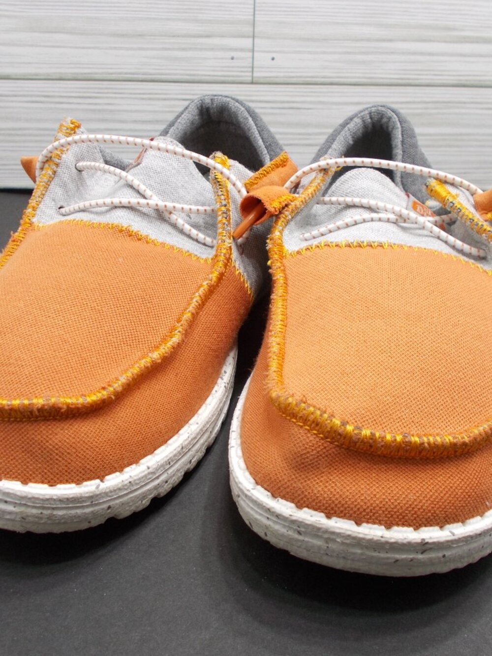 Hey Dude Wendy Tri Varsity Colorblock Canvas Lightweight Slip-On Shoes Women's 8 - Picture 3 of 5